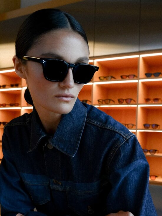 NEW Akila Calipso Sunglasses - Black Acetate Frame / Black Lenses main image 5